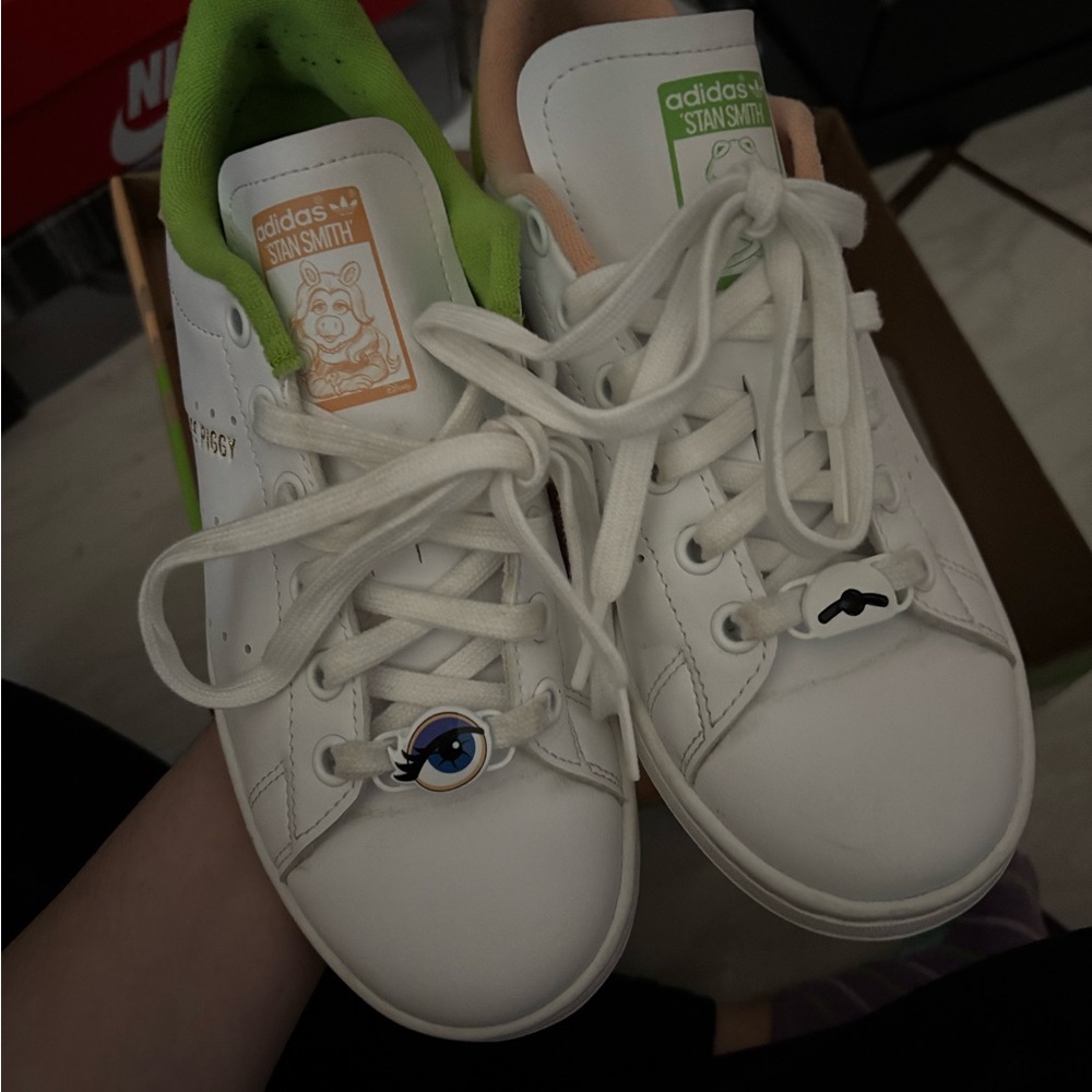 Adidas Kermit White Stan Smith Shoes